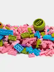 Бежевый меланж детский 3D конструктор, игрушка развивающая, герои мультфильма Спанч Боб, Патрик