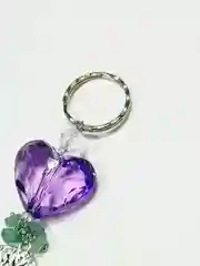 Фиолетовый брелок для ключей, брелок-подвеска, с натуральным камнем