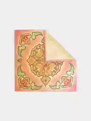 Кораллово-розовый декоративная салфетка, дорожка Татарстан/Татарча, 25х25см,40х40см,150х40см, разные принты