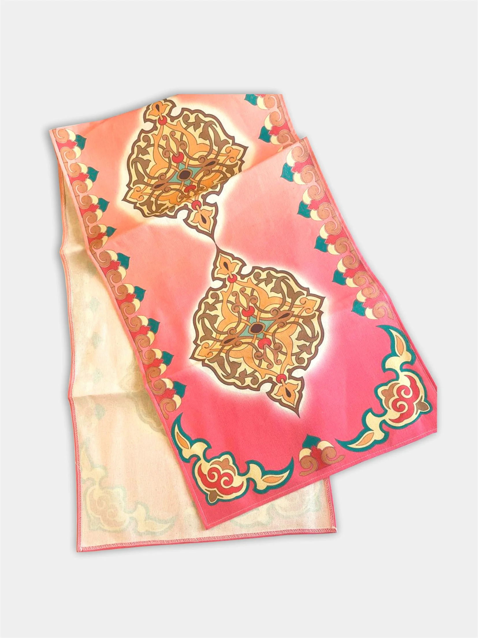 Коралловый декоративная салфетка, дорожка Татарстан/Татарча, 25х25см,40х40см,150х40см, разные принты