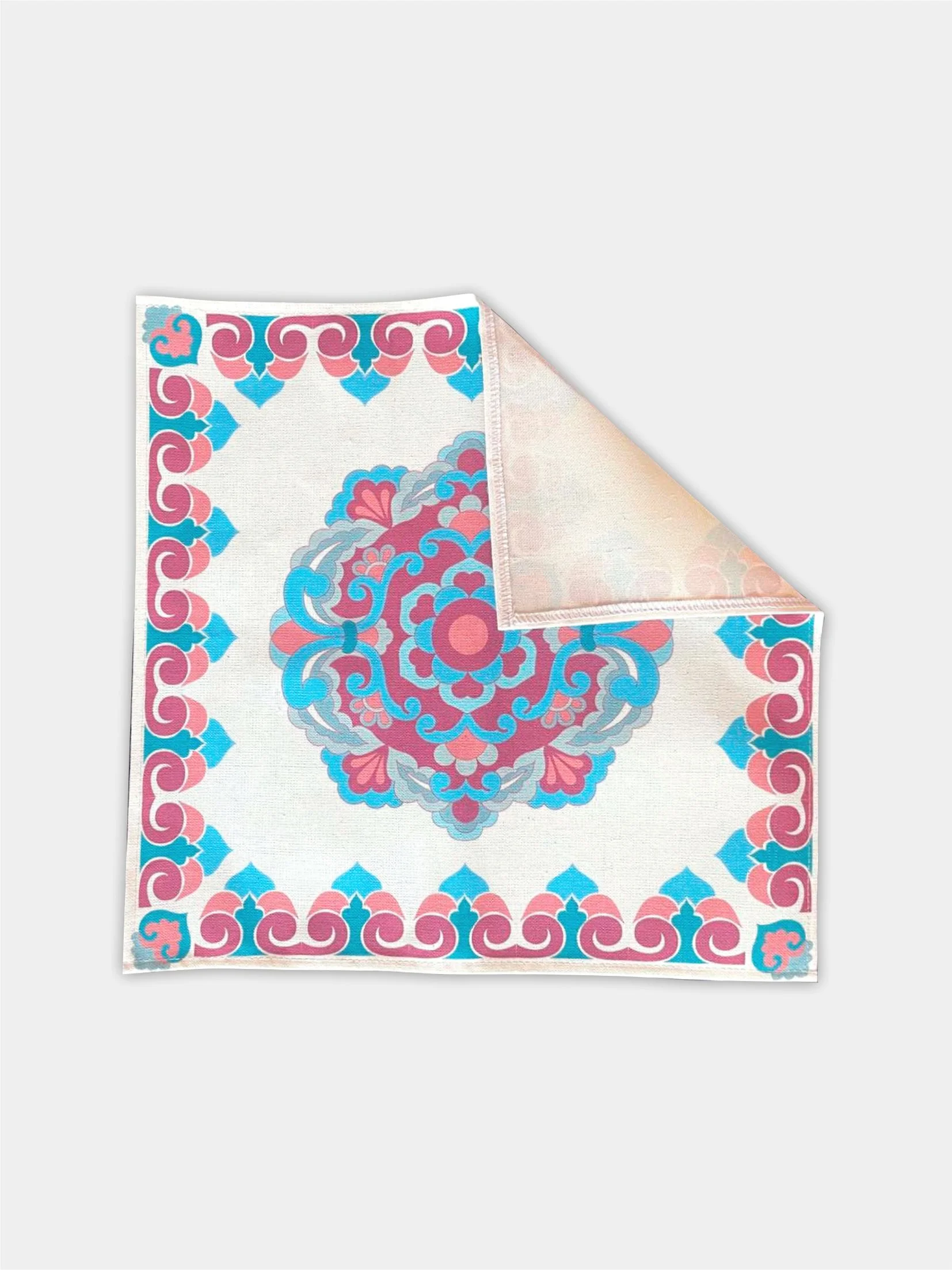Лазурный декоративная салфетка, дорожка Татарстан/Татарча, 25х25см,40х40см,150х40см, разные принты