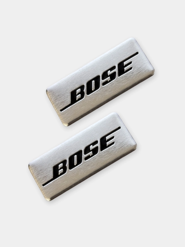 Шильдик алюминий BOSE, Harman/Kardon на динамики