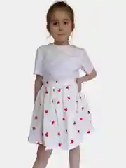 Белый юбка для девочек
