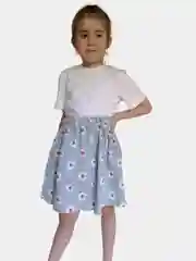 Небесно-голубой юбка для девочек