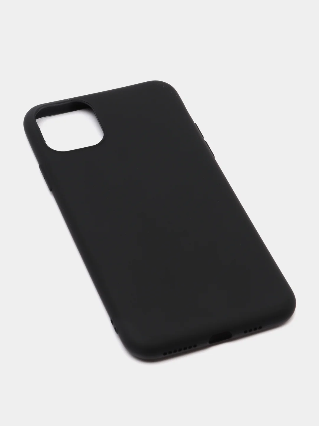 Черный чехол Silicone Case для iPhone 12, 11, XR, 7, 8, SE, XS, X, 8+, 7+, 6s, 6, Pro, Max