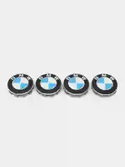 Синий ступичные колпачки, заглушки на литые диски для BMW 68мм