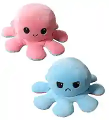 Розовый мягкая двухсторонняя игрушка "Осьминог"