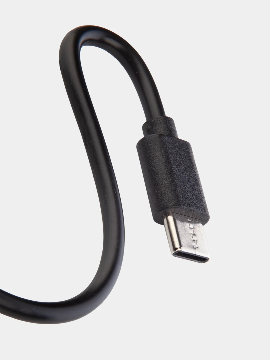 Черный кабель-переходник OTG USB 2.0 Type-A to USB Type-C для смартфонов/планшетов ROSCO 11,5 см