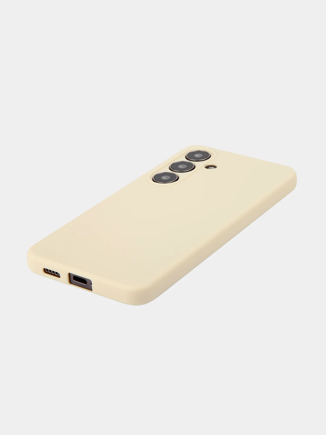 Светло-оранжевый чехол для Samsung Galaxy S24 Ultra S24 Plus S24 A55 A35 5G силиконовый ROSCO, защита камер
