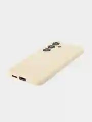 Светло-оранжевый чехол для Samsung Galaxy S24 Ultra S24 Plus S24 A55 A35 5G силиконовый ROSCO, защита камер