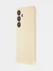 Светло-оранжевый чехол для Samsung Galaxy S24 Ultra S24 Plus S24 A55 A35 5G силиконовый ROSCO, защита камер