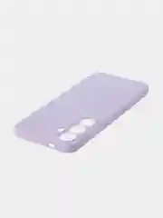 Сиреневый чехол для Samsung Galaxy S24 Ultra S24 Plus S24 A55 A35 5G силиконовый ROSCO, защита камер