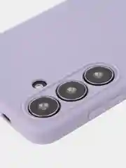 Сиреневый чехол для Samsung Galaxy S24 Ultra S24 Plus S24 A55 A35 5G силиконовый ROSCO, защита камер