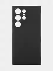 Черный чехол для Samsung Galaxy S24 Ultra S24 Plus S24 A55 A35 5G силиконовый ROSCO, защита камер