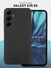 Черный чехол для Samsung Galaxy S24 Ultra S24 Plus S24 A55 A35 5G силиконовый ROSCO, защита камер