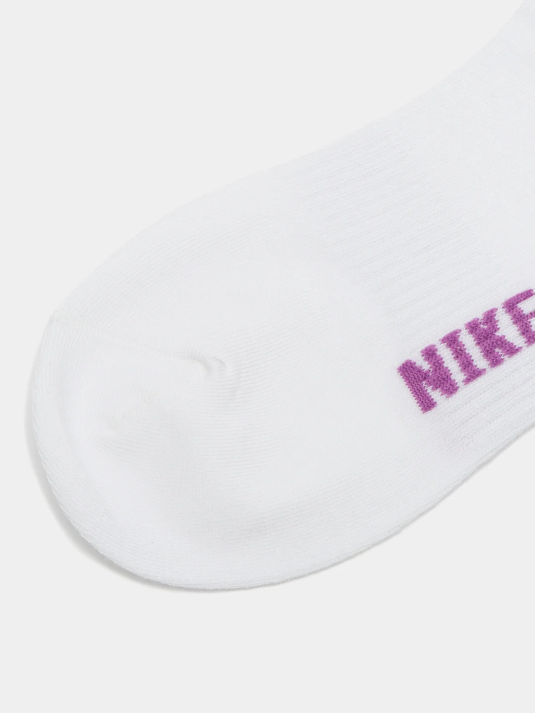 Аметистовый носки женские с логотипом nike белые короткие, Турция