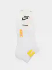 Желтый носки женские с логотипом nike белые короткие, Турция