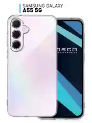 Прозрачный чехол для Samsung Galaxy S24 Ultra S24 Plus S24 A55 A35 5G силиконовый ROSCO, защита камер