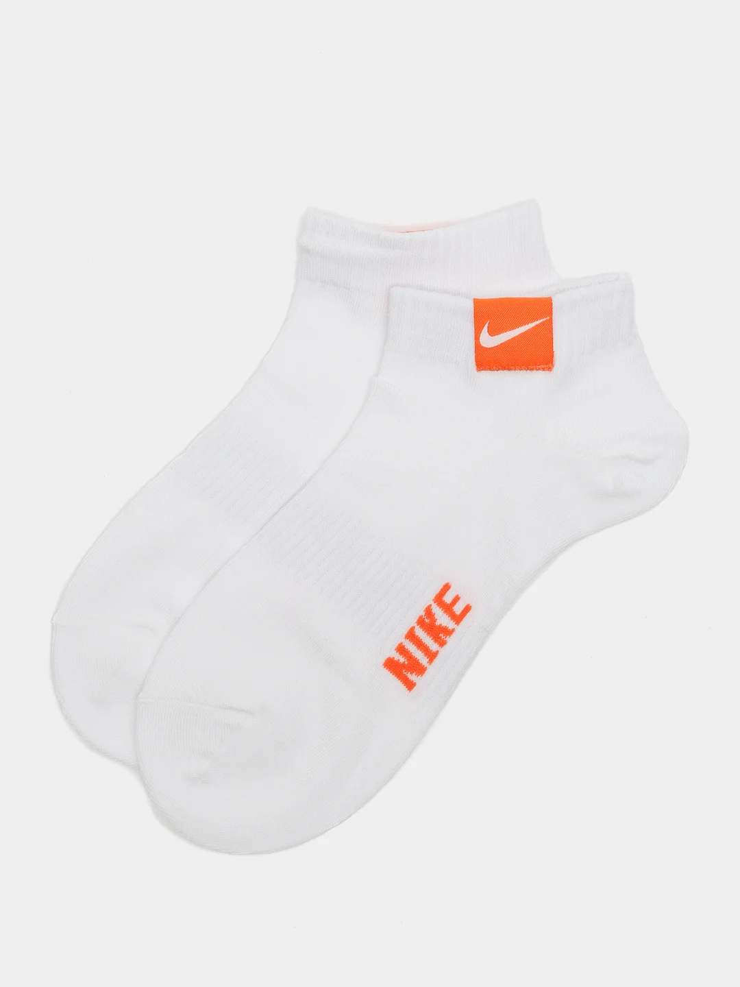 Оранжевый носки женские с логотипом nike белые короткие, Турция