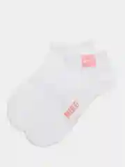 Розовый носки женские с логотипом nike белые короткие, Турция