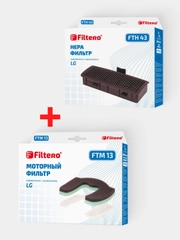 Набор фильтров Filtero FTH 43 HEPA + FTM 13 для пылесосов LG