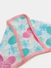 Розовый чепчик теплый фланелевый для самых маленьких (0-12мес). 100%Хлопок