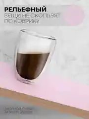 Розовый коврик-подстилка КАРТОФАН для ящиков, полок 3м х 30см, водостойкий и противоскользящий ПВХ