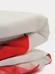 Белый комплект постелььного белья ЕВРО