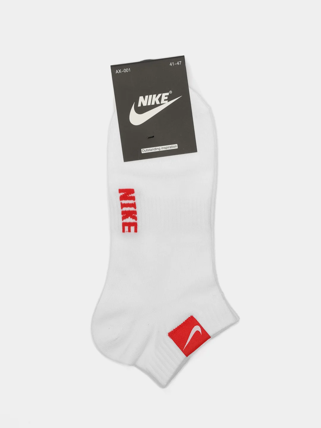 Красный носки мужские белые с логотипом nike, Турция