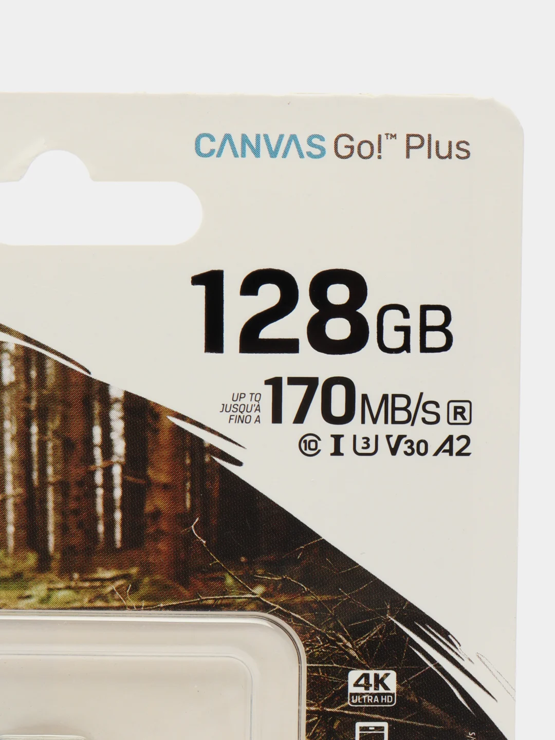 Карта памяти microSDXC UHS-I U3 Kingston Canvas Go! Plus 128 ГБ, 170 МБ/с, Class 10
