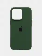 Тёмно-зелёный чехол защитный силиконовый для iPhone (Айфон) 15/14/13/12/11/XS/XR/X/8/7/SE/PLUS/PRO/MAX