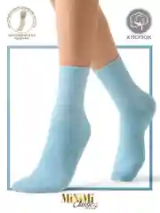 Разноцветный носки женские MiNiMi COTONE 1203 высокие меланжевые из хлопка набор 3 пары