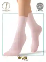 Разноцветный носки женские MiNiMi COTONE 1203 высокие меланжевые из хлопка набор 5 пар