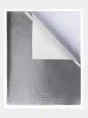Серебряный тетрадь 48/96л А5, клетка на скобе Обл. Бумвинил METALLIC