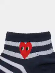 Синий носки женские коротки  Молодежные