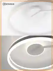 Белый управляемая потолочная люстра светодиодная с пультом Estares STELLA C 90Wкруг,бел,до25кв.м