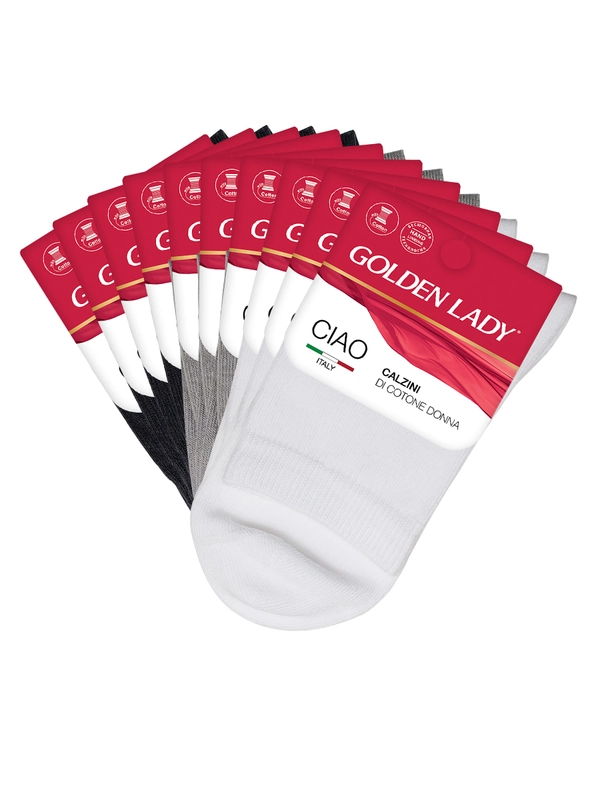 Носки женские Golden Lady CIAO высокие из хлопка набор 10 пар