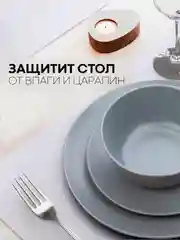 Прозрачный водостойкий противоскользящий ПВХ коврик-подстилка КАРТОФАН для полок ящиков универсальный