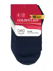 Черный носки женские Golden Lady CIAO высокие из хлопка набор 10 пар