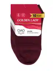 Черный носки женские Golden Lady CIAO высокие из хлопка набор 10 пар