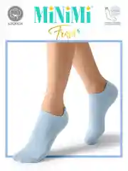 Голубой носки женские MiNiMi FRESH 4102 короткие спортивные из хлопка набор 10 пар