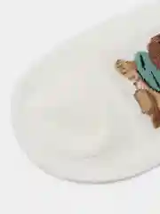 Белый носки женские короткие собачки