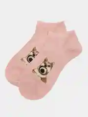 Конфетный носки женские короткие собачки