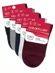 Разноцветный носки женские Golden Lady CIAO высокие из хлопка набор 5 пар