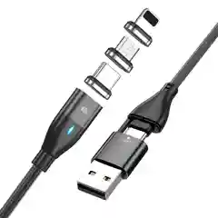 USB, USB-C кабель магнитный CharGuide Slim line 60 W для быстрой зарядки и передачи данных
