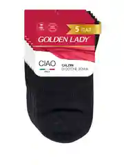 Черный носки женские Golden Lady CIAO высокие из хлопка набор 5 пар