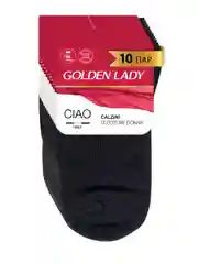 Черный носки женские Golden Lady CIAO высокие из хлопка набор 10 пар