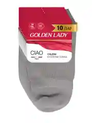 Серый носки женские Golden Lady CIAO высокие из хлопка набор 10 пар
