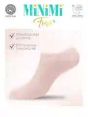 Пастельно-коралловый носки женские MiNiMi FRESH 4102 короткие спортивные из хлопка набор 10 пар