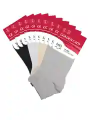 Разноцветный носки женские Golden Lady MIO короткие из хлопка набор 10 пар